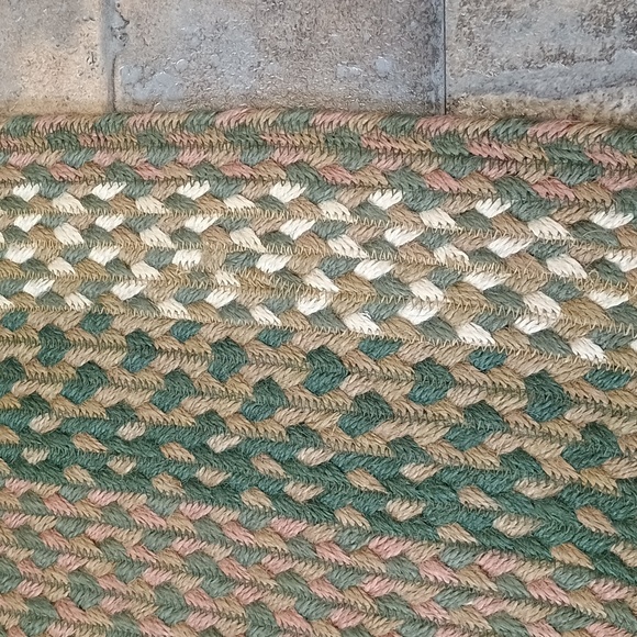 Braided Oval Jute Rug BNWT - Picture 3 of 5